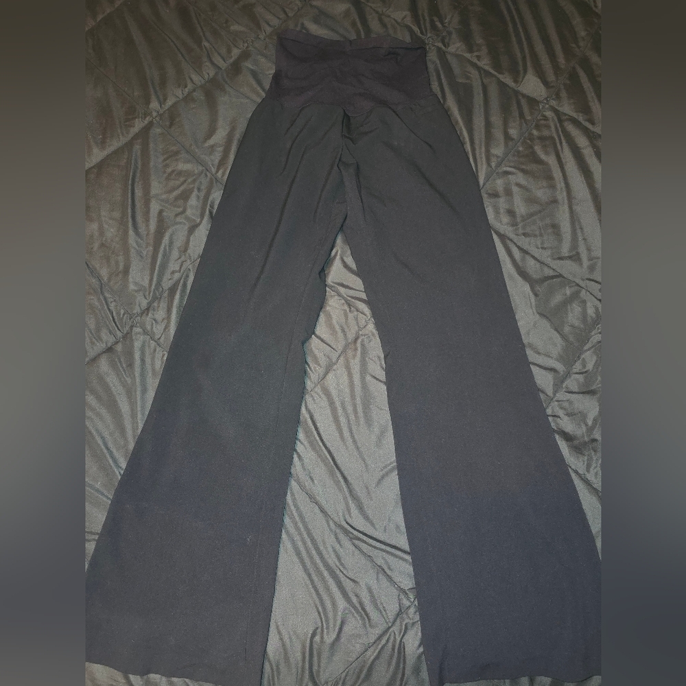 Women's Motherhood Black High-Waisted Pants